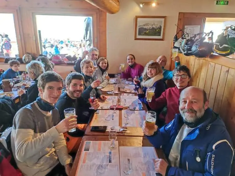 Apéro à la Blanche Murée (Ski Février 2022)